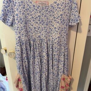 SweetHoney Kids Blue Floral Dress